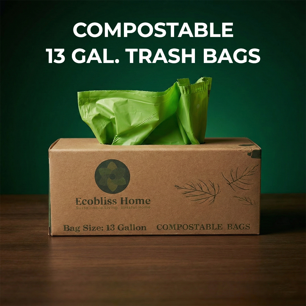 Compostable 13-Gallon Trash Bags