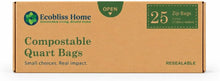 Compostable Zip Bags, Resealable Food Storage Bags