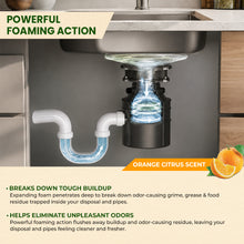 Garbage Disposal Cleaner Tablets – Foaming Deodorizer, Orange Citrus, 24 Count