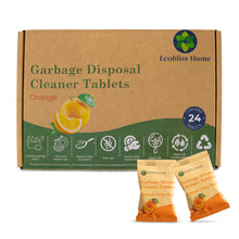 Garbage Disposal Cleaner Tablets – Foaming Deodorizer, Orange Citrus, 24 Count