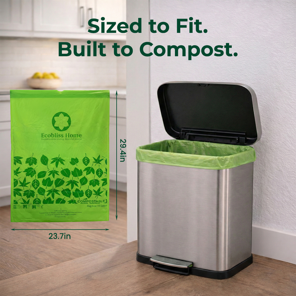 Compostable 13-Gallon Trash Bags